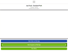 Tablet Screenshot of joyfoodoverlandpark.com